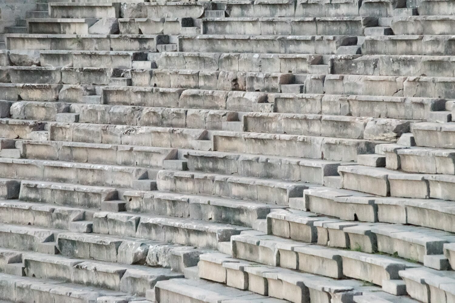 Stone seats of the ancient theatre at Epidavros