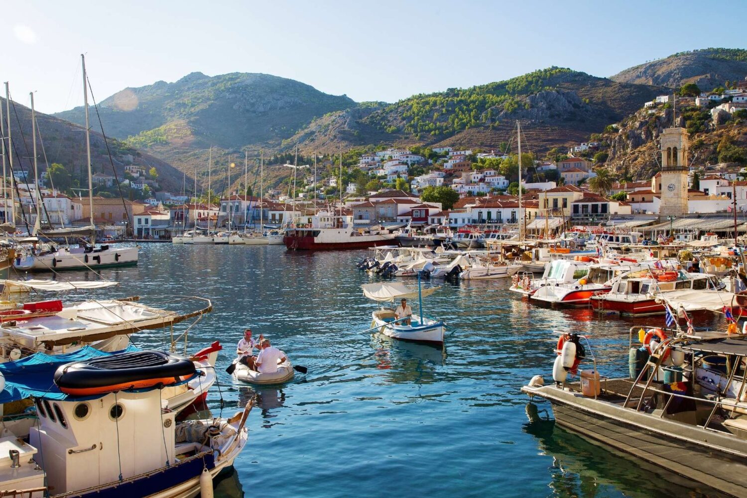 Hydra port and waterfront