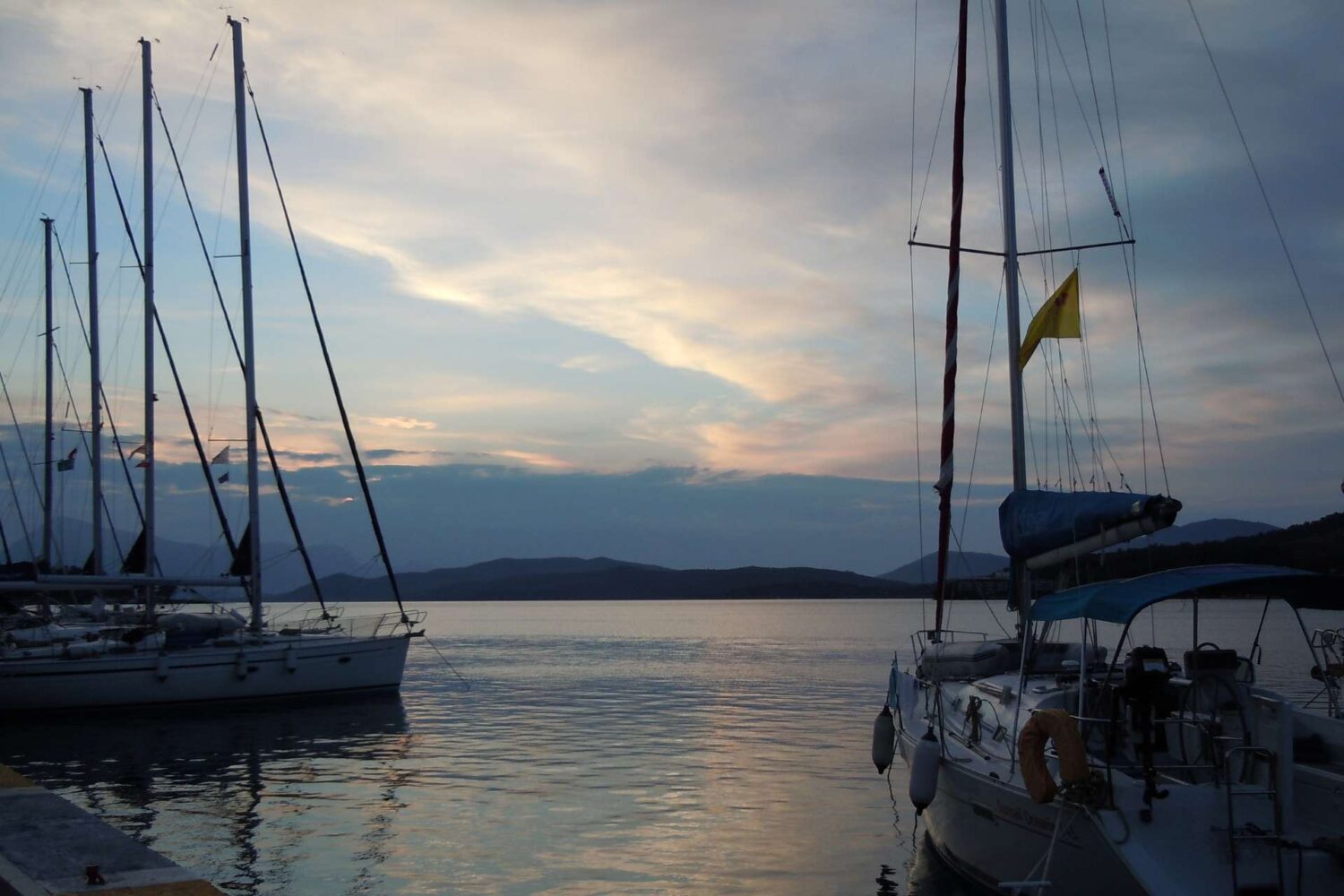 Poros port and waterfront