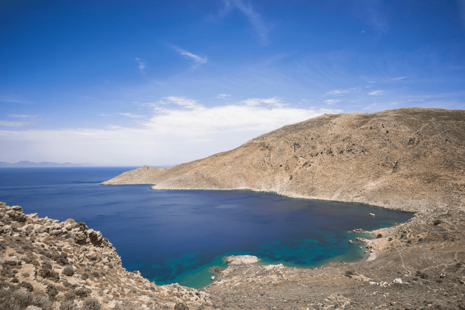 Symi island remote bay